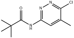 Propanamide, N-(6-chloro-5-methyl-3-pyridazinyl)-2,2-dimethyl- Struktur