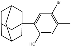 2-(Adamantan-1-yl)-4-bromo-5-methylphenol Struktur