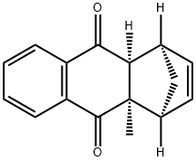 1,4-Methanoanthracene-9,10-dione, 1,4,4a,9a-tetrahydro-4a-methyl-, (1R,4S,4aR,9aS)- Struktur