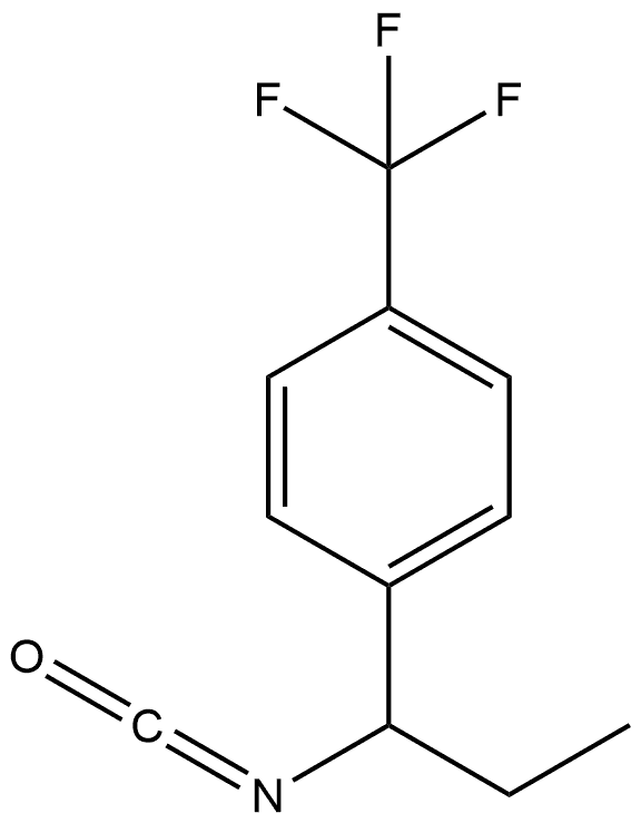 1-(1-isocyanatopropyl)-4-(trifluoromethyl)benzene Struktur