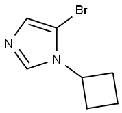 1H-Imidazole, 5-bromo-1-cyclobutyl- Struktur