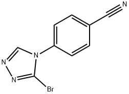 Benzonitrile, 4-(3-bromo-4H-1,2,4-triazol-4-yl)- Struktur