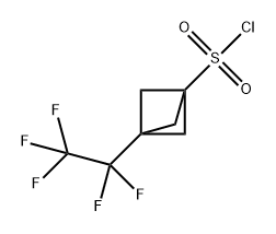 Bicyclo[1.1.1]pentane-1-sulfonyl chloride, 3-(1,1,2,2,2-pentafluoroethyl)- Struktur