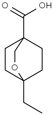 1-ethyl-2-oxabicyclo[2.2.2]octane-4-carboxylic
acid Struktur