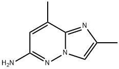 Imidazo[1,2-b]pyridazin-6-amine, 2,8-dimethyl- Struktur