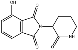 1H-Isoindole-1,3(2H)-dione, 4-hydroxy-2-(2-oxo-3-piperidinyl)- Struktur