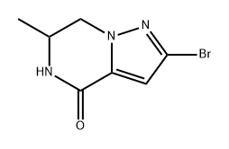 Pyrazolo[1,5-a]pyrazin-4(5H)-one, 2-bromo-6,7-dihydro-6-methyl- Struktur