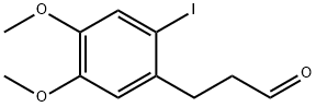 Benzenepropanal, 2-iodo-4,5-dimethoxy- Struktur