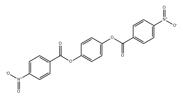 1,4-Benzenediol, 1,4-bis(4-nitrobenzoate) Struktur