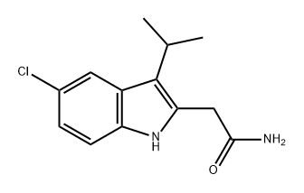 1H-Indole-2-acetamide, 5-chloro-3-(1-methylethyl)- Struktur