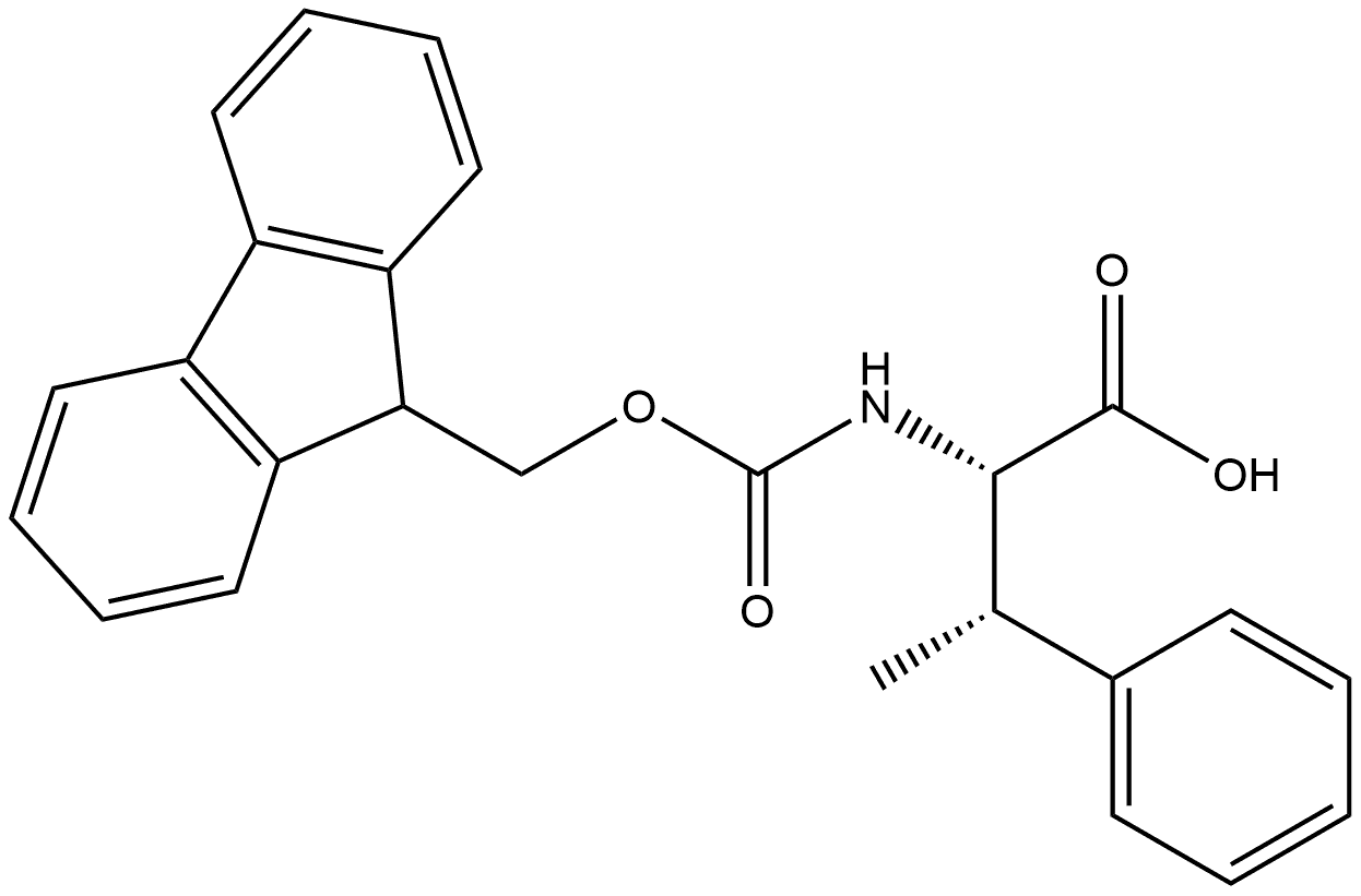 (2S,3S)-2-({[(9H-fluoren-9-yl)methoxy]carbonyl}amino)-3-phenylbutanoic acid Struktur