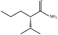 Pentanamide, 2-(1-methylethyl)-, (2S)- Struktur