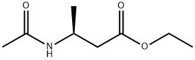 Butanoic acid, 3-(acetylamino)-, ethyl ester, (3S)- Struktur