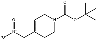 1(2H)-Pyridinecarboxylic acid, 3,6-dihydro-4-(nitromethyl)-, 1,1-dimethylethyl ester Struktur