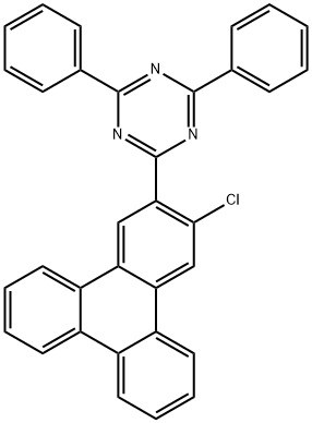 1,3,5-Triazine, 2-(3-chloro-2-triphenylenyl)-4,6-diphenyl- Struktur