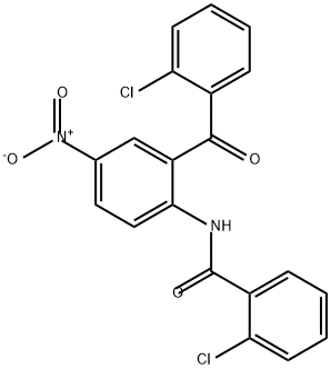 Benzamide, 2-chloro-N-[2-(2-chlorobenzoyl)-4-nitrophenyl]-|苯甲酰胺, 2-氯-N-[2-(2-氯苯甲?；?-4-硝基苯基]-