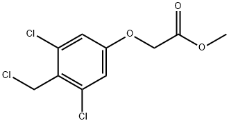 Acetic acid, 2-[3,5-dichloro-4-(chloromethyl)phenoxy]-, methyl ester Struktur