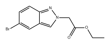 2H-Indazole-2-acetic acid, 5-bromo-, ethyl ester Struktur