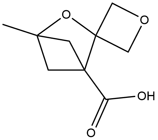 1-Methylspiro[2-oxabicyclo[2.1.1]hexane-3,3′-oxetane]-4-carboxylic acid Struktur