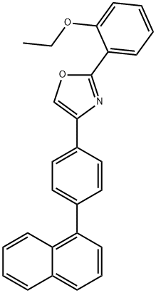 Oxazole, 2-(2-ethoxyphenyl)-4-[4-(1-naphthalenyl)phenyl]- Struktur