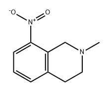 Isoquinoline, 1,2,3,4-tetrahydro-2-methyl-8-nitro- Struktur