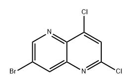 1,5-Naphthyridine, 7-bromo-2,4-dichloro- Struktur