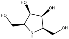 (2R,3S,4R,5S)-3,4-Dihydroxy-2,5-pyrrolidinedimethanol Struktur