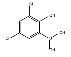 Boronic acid, B-(3,5-dichloro-2-hydroxyphenyl)- Struktur