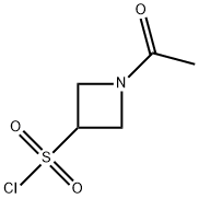 3-Azetidinesulfonyl chloride, 1-acetyl- Struktur