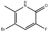 2(1H)-Pyridinone, 5-bromo-3-fluoro-6-methyl- Struktur