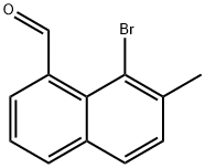 1-Naphthalenecarboxaldehyde, 8-bromo-7-methyl- Struktur