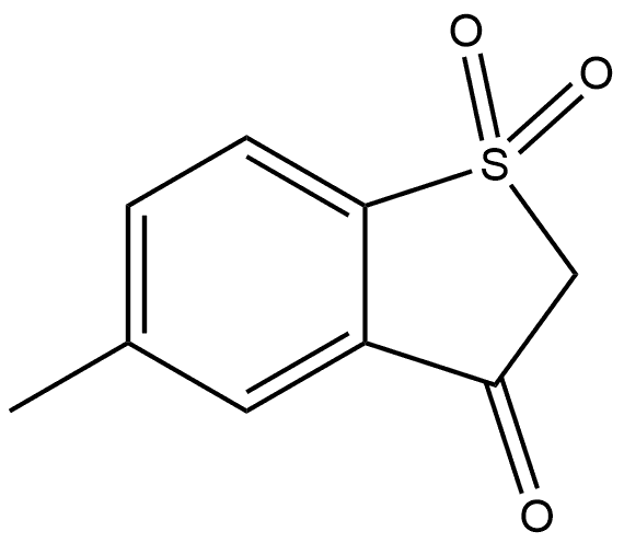 5-methylbenzo[b]thiophen-3(2H)-one 1,1-dioxide Struktur