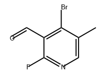 3-Pyridinecarboxaldehyde, 4-bromo-2-fluoro-5-methyl- Struktur