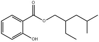 Benzoic acid, 2-hydroxy-, 2-ethyl-4-methylpentyl ester Struktur