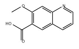 6-Quinolinecarboxylic acid, 7-methoxy- Struktur