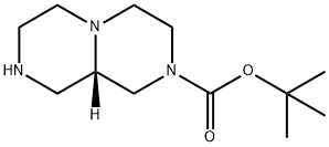 tert-butyl (9aS)-1,3,4,6,7,8,9,9a-octahydropyrazino[1,2-a]pyrazine-2-carboxylate Struktur