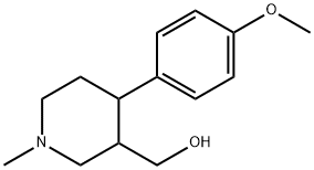 3-Piperidinemethanol, 4-(4-methoxyphenyl)-1-methyl- Struktur