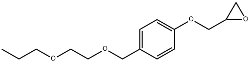 Oxirane, 2-[[4-[(2-propoxyethoxy)methyl]phenoxy]methyl]- Struktur