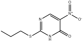 4(3H)-Pyrimidinone, 5-nitro-2-(propylthio)- Struktur