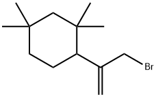 Cyclohexane, 2-[1-(bromomethyl)ethenyl]-1,1,5,5-tetramethyl- Struktur