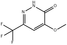 3(2H)-Pyridazinone, 4-methoxy-6-(trifluoromethyl)- Struktur