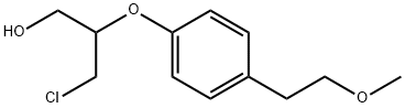 3-chloro-2-(4-(2-methoxyethyl)phenoxy)propan-1-ol Struktur