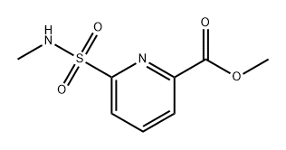 2-Pyridinecarboxylic acid, 6-[(methylamino)sulfonyl]-, methyl ester Struktur