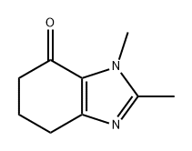 4H-Benzimidazol-4-one, 3,5,6,7-tetrahydro-2,3-dimethyl- Struktur