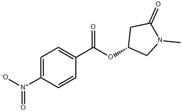 2-Pyrrolidinone, 1-methyl-4-[(4-nitrobenzoyl)oxy]-, (4R)- Struktur