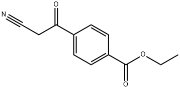 Benzoic acid, 4-(2-cyanoacetyl)-, ethyl ester Struktur