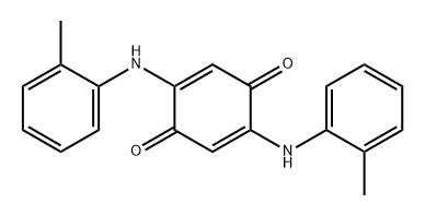 2,5-Cyclohexadiene-1,4-dione, 2,5-bis[(2-methylphenyl)amino]- Struktur