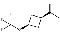 Ethanone, 1-[cis-3-(trifluoromethoxy)cyclobutyl]- Struktur