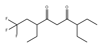 4,6-Nonanedione, 3,7-diethyl-1,1,1-trifluoro- Struktur