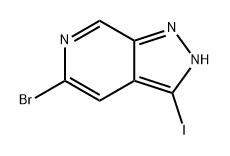 2H-Pyrazolo[3,4-c]pyridine, 5-bromo-3-iodo- Struktur